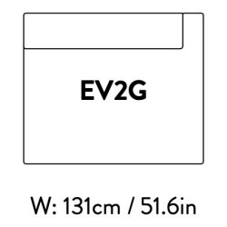 Extérieur droit – 131 x 110 cm – (sans accoudoirs) – Develius – EV2G - &Tradition