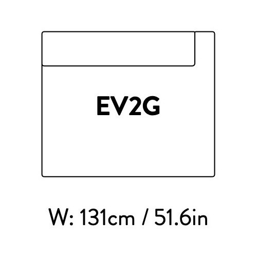 Extérieur droit – 131 x 110 cm – (sans accoudoirs) – Develius – EV2G - &Tradition