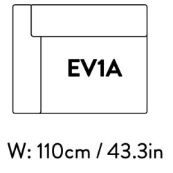 left end module – 110 x 89cm – Develius – EV1A - &Tradition