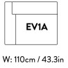 left end module – 110 x 89cm – Develius – EV1A - &Tradition