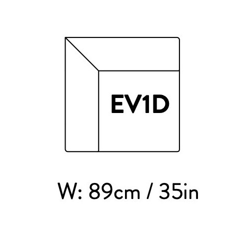 corner module – 89 x 89 cm – Develius – EV1D - &Tradition