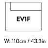 extérieur gauche – 110 x 89 cm – (sans accoudoirs) – Develius – EV1F - &Tradition