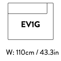 right open end module – 110 x 89 cm – Develius – EV1G - &Tradition