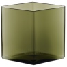 20,5 x H18 cm - moss green - Ruutu vase - Iittala