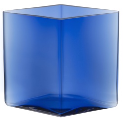 20,5 x H18 cm - Ultramarine Blue - Ruutu vase - Iittala