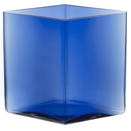 20,5 x H18 cm - Ultramarine Blue - Ruutu vase - Iittala