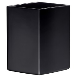 21,6 x H22,5 cm –  Black – Ruutu vase - Iittala