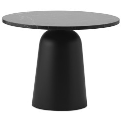 Turn coffee table – black marble - Normann Copenhagen