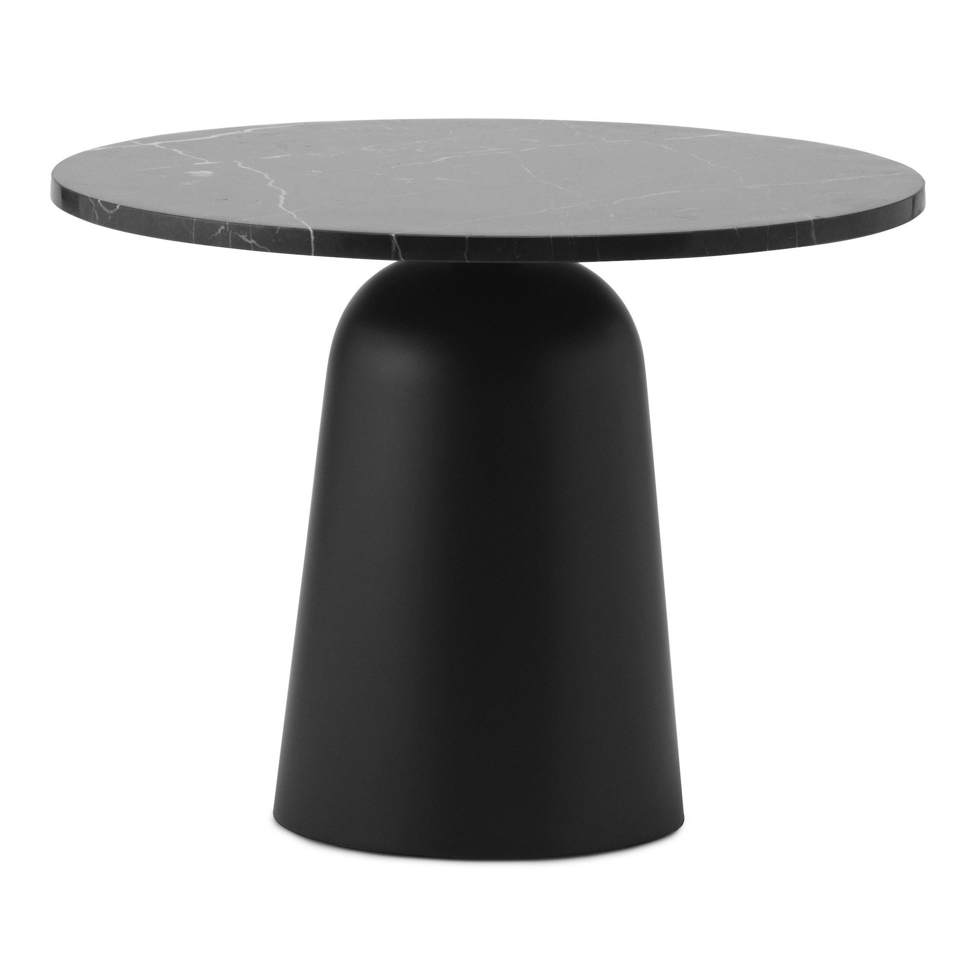 Turn coffee table – black marble - Normann Copenhagen