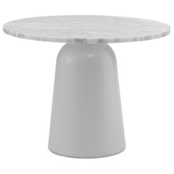 Turn coffee table – white marble - Normann Copenhagen