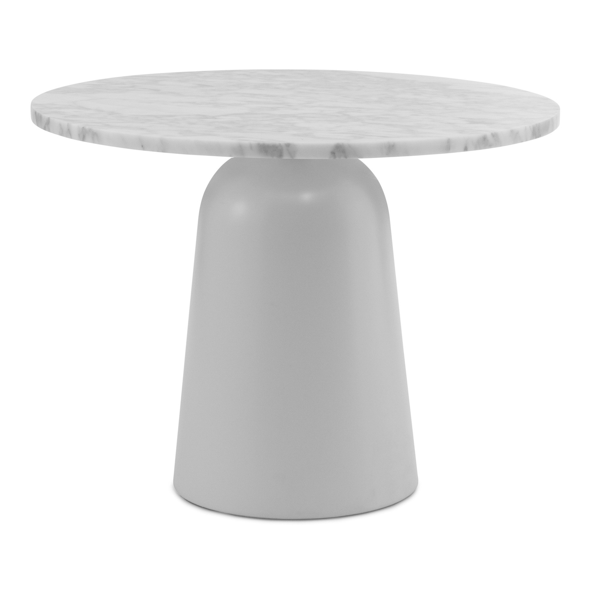 Turn coffee table – white marble - Normann Copenhagen