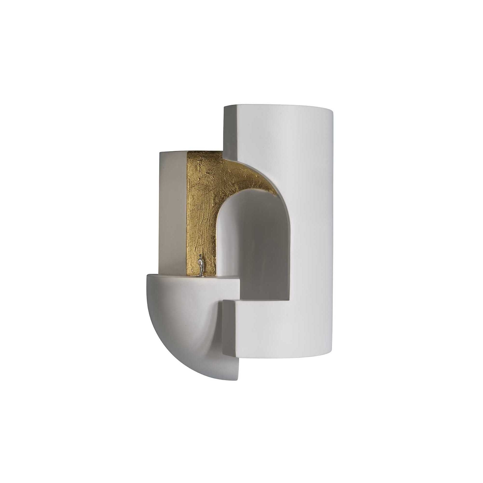 Soul Story 2 wall lamp – plaster and gold – DCW éditions