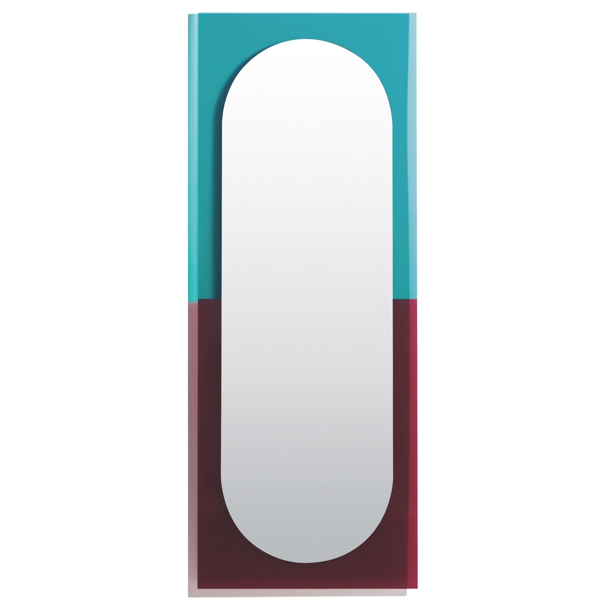 Wander large mirror – emerald green / griotte - Petite Friture