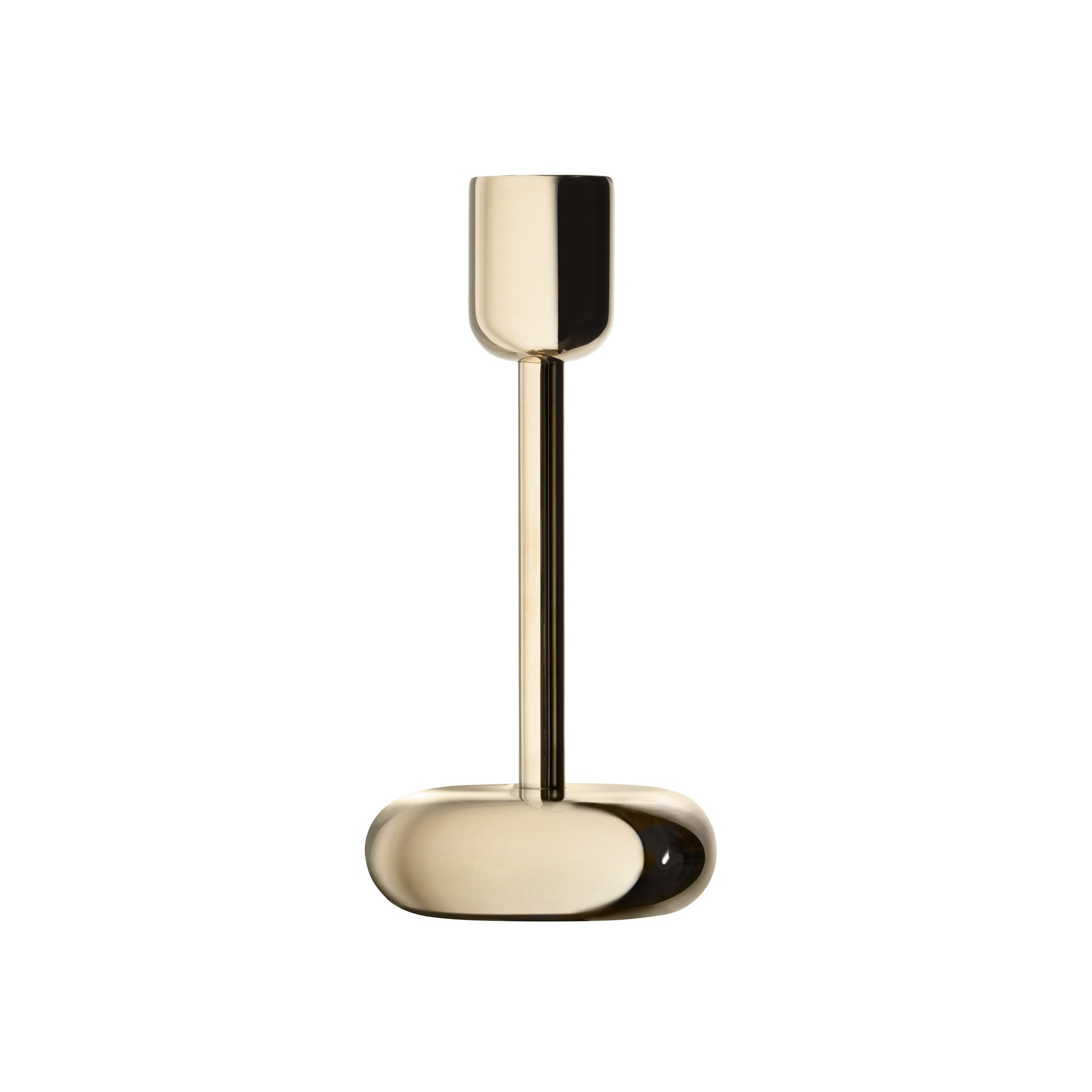 H18,3cm - Brass - candleholder Nappula - Iittala