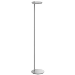 Oblique floor lamp – glossy grey – with USB-C - Flos