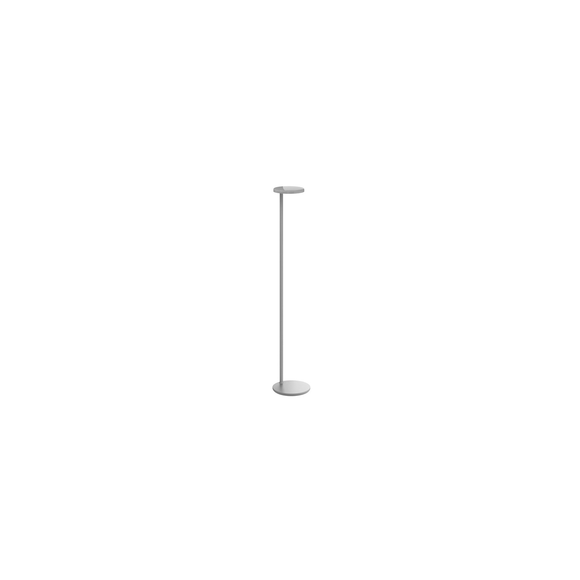 Oblique floor lamp – glossy grey – with USB-C - Flos