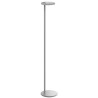 Oblique floor lamp – glossy grey – with USB-C - Flos