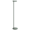 Oblique floor lamp – glossy sage - with USB-C - Flos