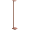 Oblique floor lamp – matte rust – with USB-C - Flos