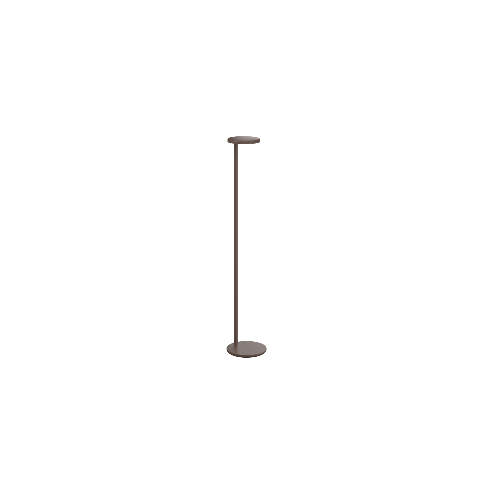 lampadaire Oblique – marron mat – avec USB-C - Flos